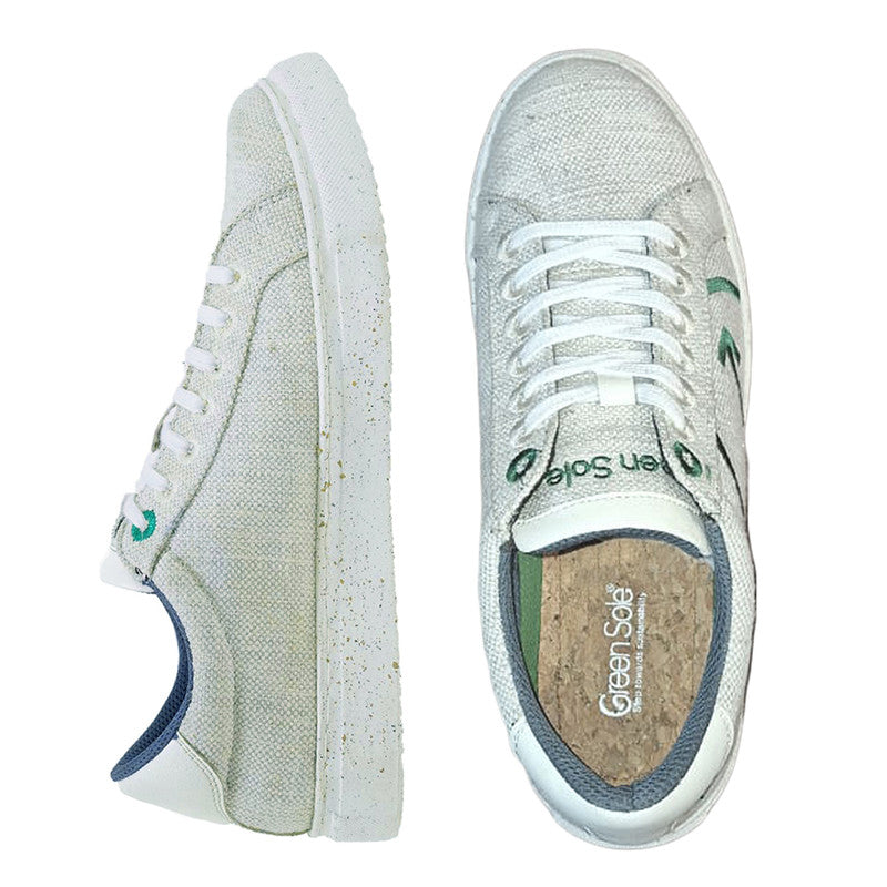 Organic Canvas White Sneakers for Men