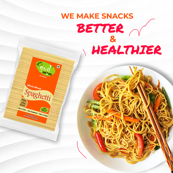 Pasta Spaghetti | Whole Wheat | Rich In Fibre | 500 g