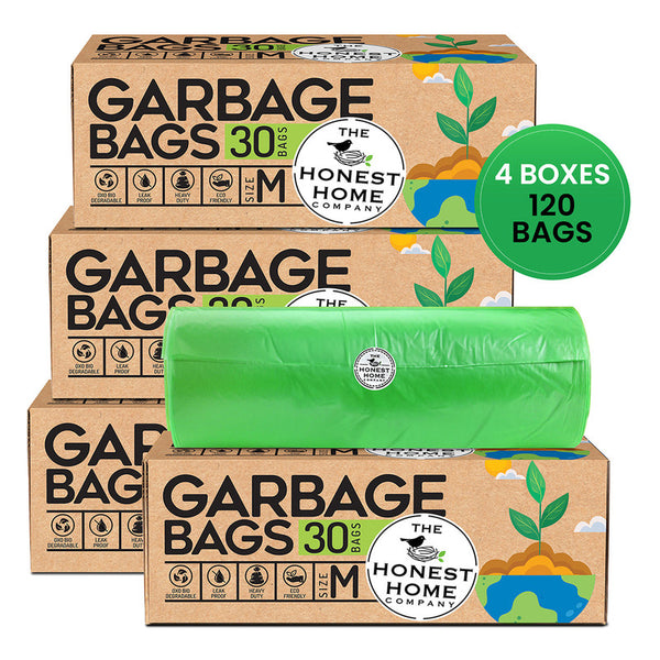 Biodegradable Garbage Bags | Medium | 30 Bags | Set of 6.