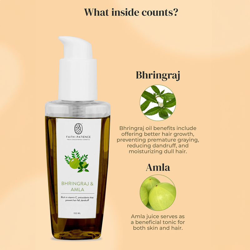 Bhringraj & Amla Hair Oil | Hair Growth Oil | 100 ml