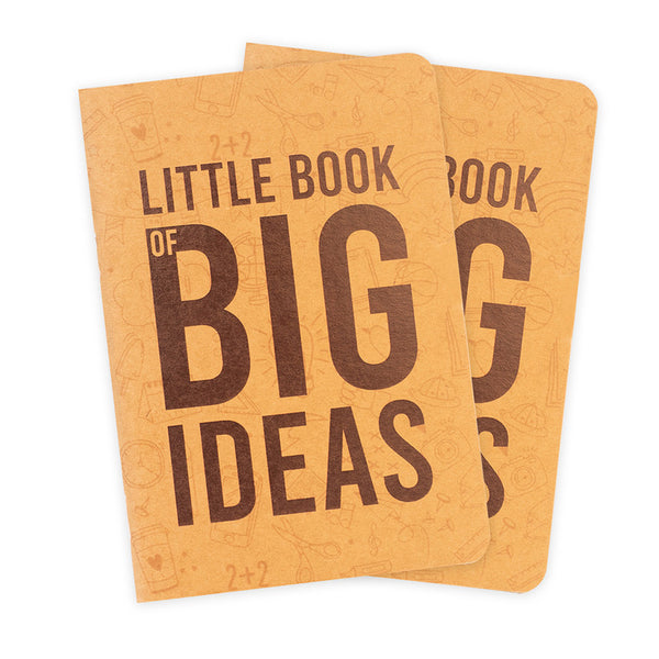 Recycled Paper Notepad | Cover Design: Little Book of Big Ideas | 100 Pages