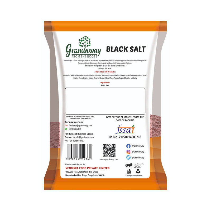 Natural Black Salt | Kaala Namak | 500 g