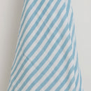 Organic Cotton Baby Swaddle | Striped | Blue & White | 120 x 120 cm | Set of 2.