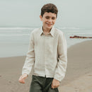 Linen Boys Shirt | Full Sleeves | Off-White