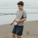 Linen Shirt for Boys | Short Sleeves | Beige