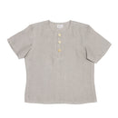 Linen Shirt for Boys | Short Sleeves | Beige