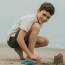 Linen Boys Shirt | Short Sleeves | Off-White