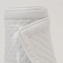 Organic Cotton Baby Cot Bumper | Solid | White.
