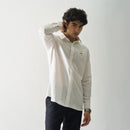 Linen White Shirt for Men | Full Sleeves