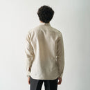 Linen Shirt for Men | Full Sleeves | Natural Beige