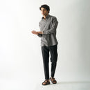 Linen Shirt for Men | Full Sleeves | Coal Grey