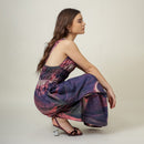 Upcycled Cotton Maxi Dress for Women | Purple