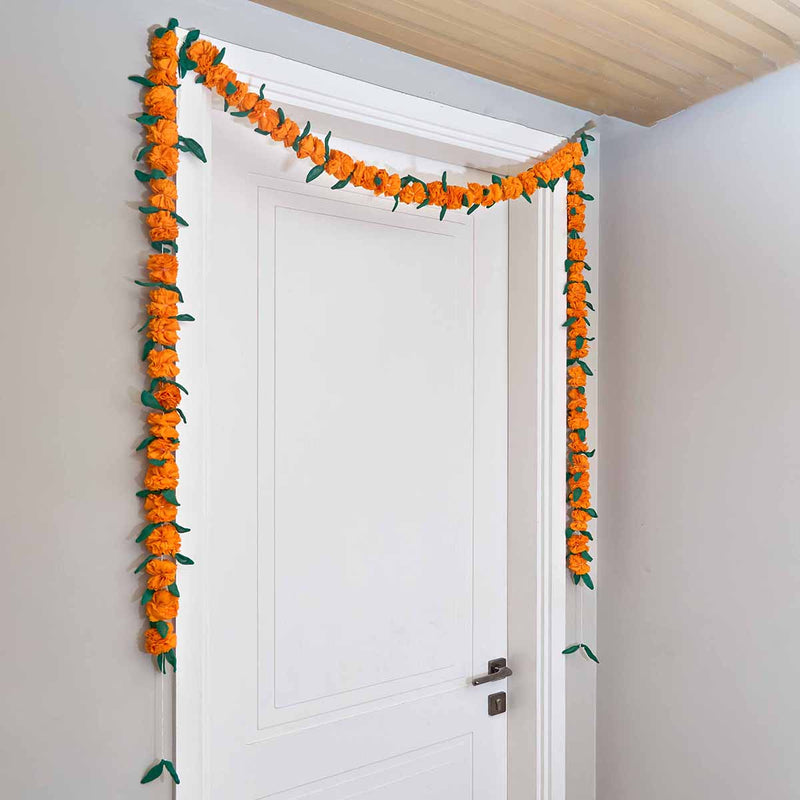 Festive Toran | Genda Flower Decorative String | Home Decoration