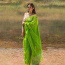 Chanderi Silk Saree | Green