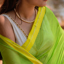 Chanderi Silk Saree | Green