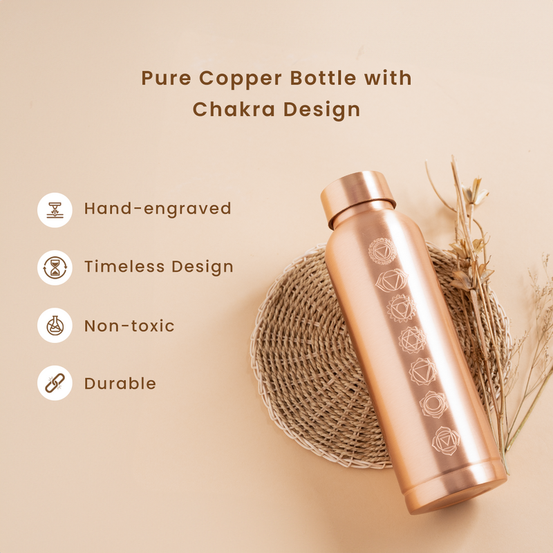 Copper Bottle with Diary & Plantable Pens Set | Ideal for Office