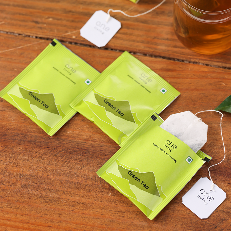 Natural Green Tea | 25 Tea Bags | Caffeine-free