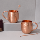 Copper Mugs with Stirrers and Playing Cards | Game Night Combo | Diwali Gift Hamper