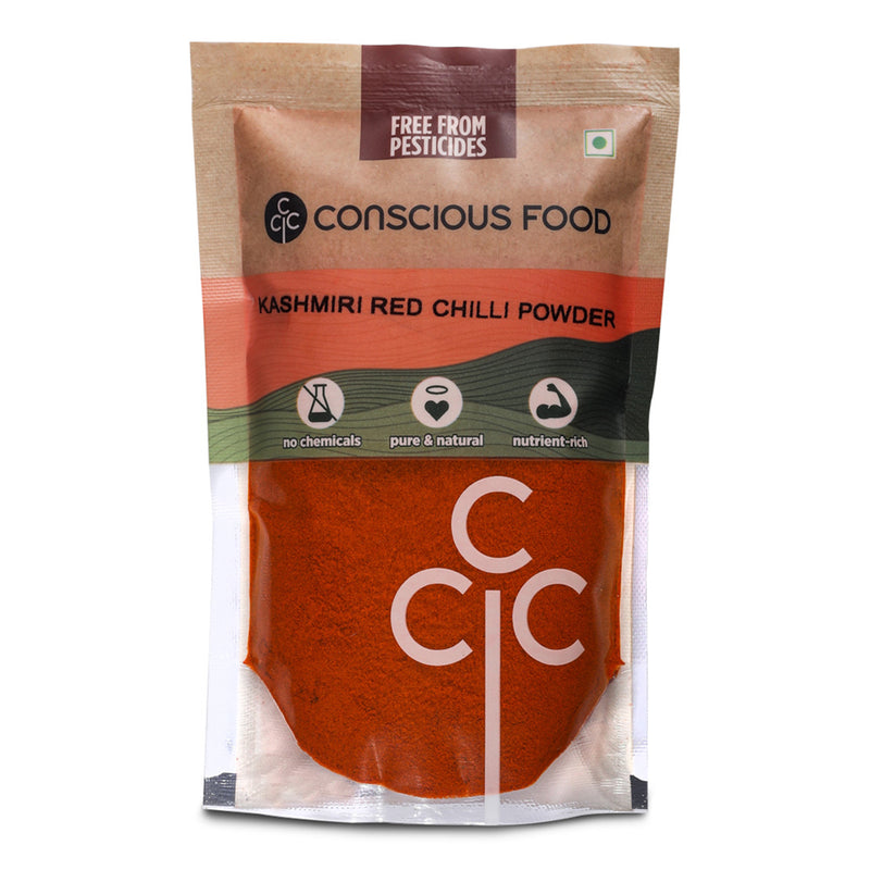 Natural Kashmiri Red Chilli Powder, 100 g | Pack of 2