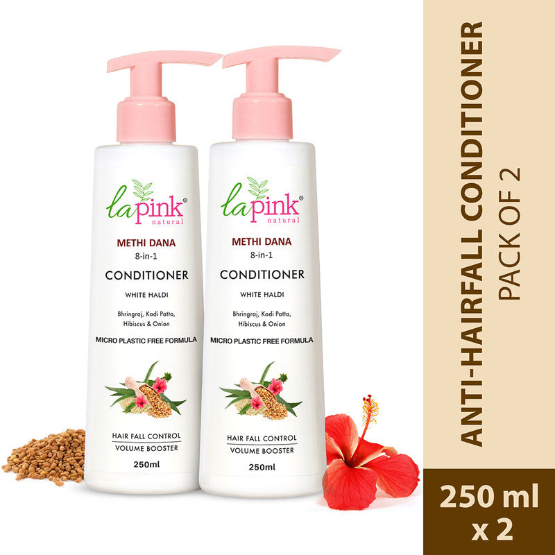 Conditioner | Bhringraj, Hibiscus & Onion | Methi Dana | 8-in-1 | Hair Fall Control | 250 ml | Set Of 2