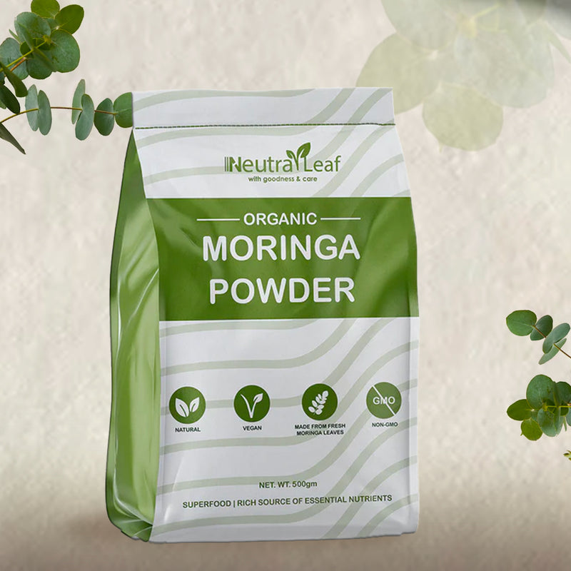 Organic Moringa Powder | 500 g | Improves Memory & Bone Health