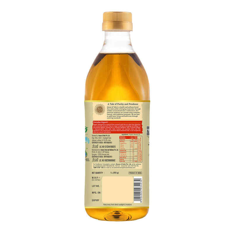 Organic Mustard Oil | 1 Litre