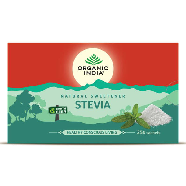 Organic India Stevia 25 Sachet Box | Pack of 2