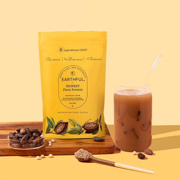 Protien Powder | Indonesian Cocoa | Made With Pea And Brown Rice | 504 g