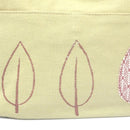 Cotton Canvas Pouch Bag | Embroidered & Patchwork | Beige