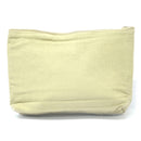 Cotton Canvas Pouch Bag | Embroidered & Patchwork | Beige