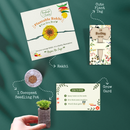 Plantable Seeds Rakhi Set for Brother | Sunflower | Yellow