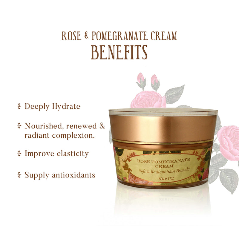 Ohria Ayurveda Skin Hydration Cream | Rose & Pomegranate | 50 g