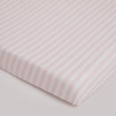 Organic Cotton Baby Bedding Set | Cot Bumper & Sheet | Baby Blanket | Pillow & Bolsters | White & Peach | Set of 6.