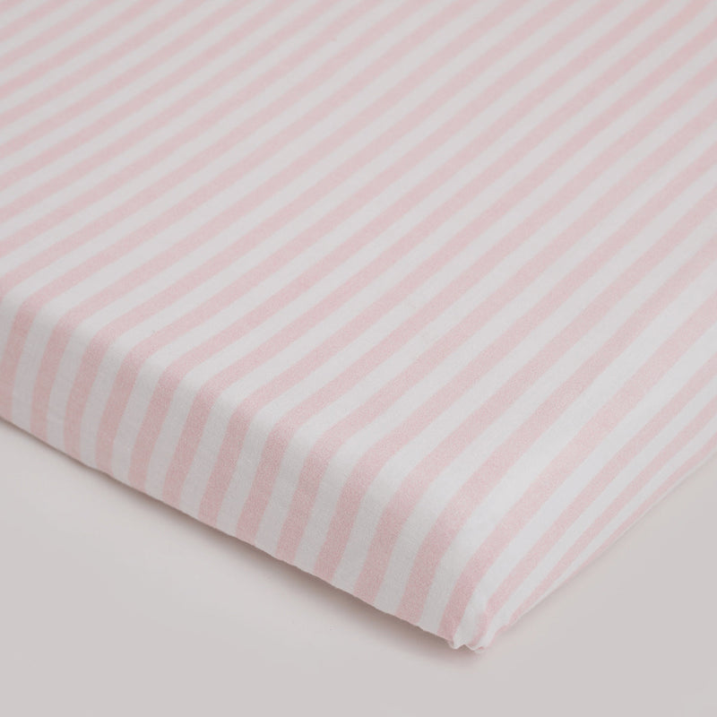 Organic Cotton Baby Bedding Set | Cot Bumper & Sheet | Baby Blanket | Pillow & Bolsters | White & Peach | Set of 6.