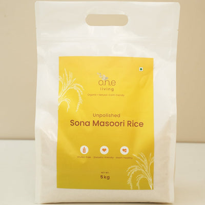 Sona Masoori Rice | 5 Kg | Diabetic Friendly