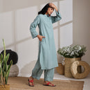 Women Kurta Set | Plant Based Fabric | Tunic & Pant | Sage