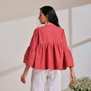 Women Cotton Top | Flowy Top | Checkered | Red & White