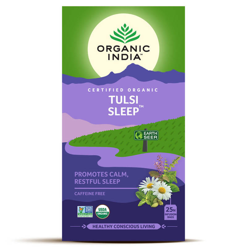 Organic India Tulsi Sleep | Reduce Stress & Anxiety | 25 Tea Bags