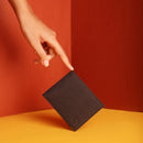 Recycled Leather Wallet | Handmade | Black