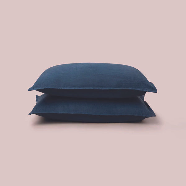 Linen Pillow Covers | Indigo Blue | Set of 2