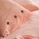 Linen Pillow Covers | Peach Pink | Set of 2