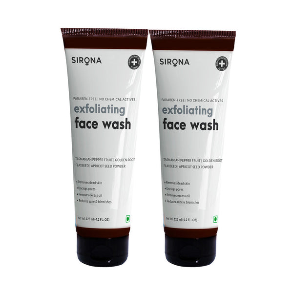 Exfoliating Face Wash | Removes Dead Skin | 125 ml | Pack of 2