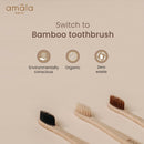 Bamboo Toothbrush | Charcoal Activated Bristles | Set of 2