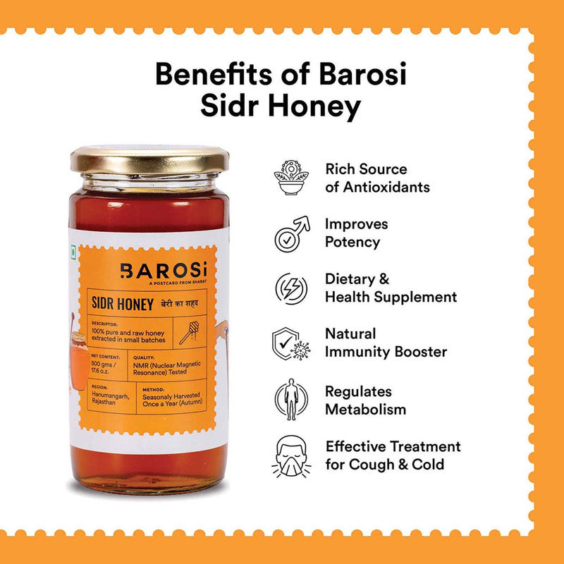 Sidr Honey | Immunity Booster | Treats Cold and Sinus | 500 g