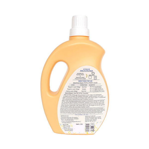 Natural Laundry Detergent | Baby Safe | Plant Based | 1 L