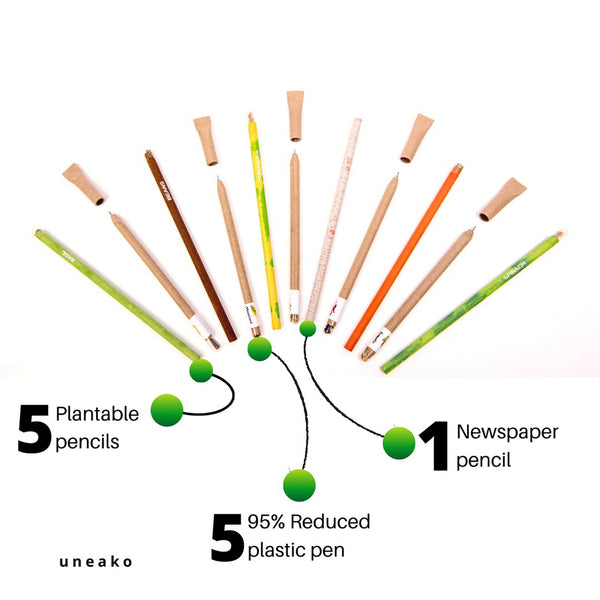Plantable Seed Paper Pens | Set of 10