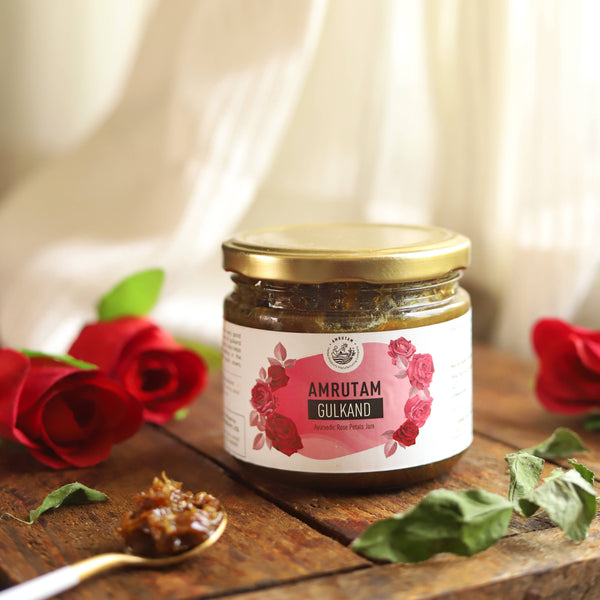 Amrutam Organic Gulkand Rose Petals Jam | 100 g | Pack of 2