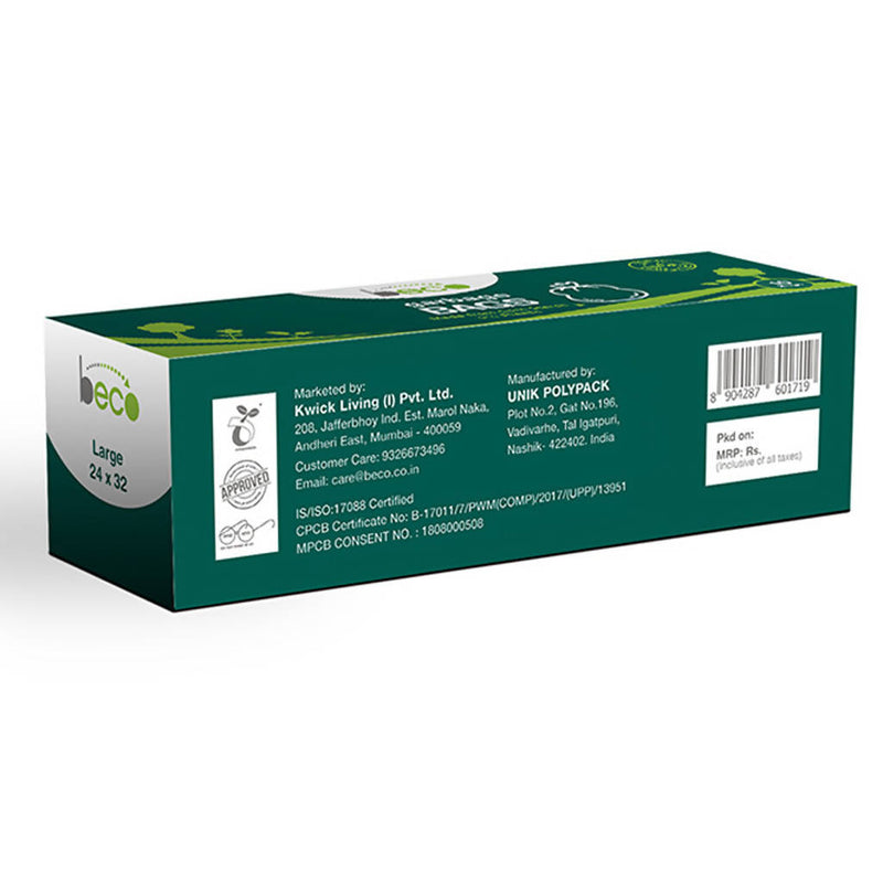 Bio Garbage Bags Compostable Large 24 X 32 (10 Pieces) | Pack of 3