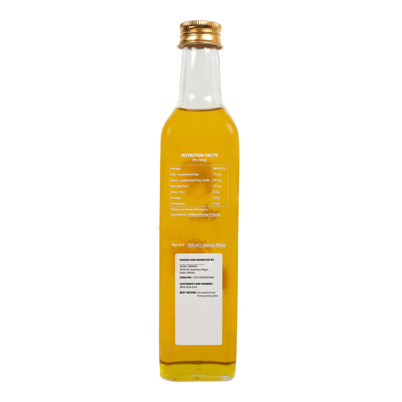 Yellow Mustard Oil | Sarso Tel | Virgin Cold Pressed | 500 ml