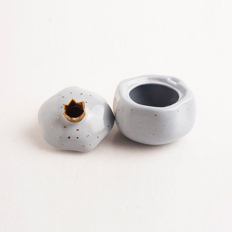 Stoneware Ceramic Jar | Powder Blue | 4x4 inch